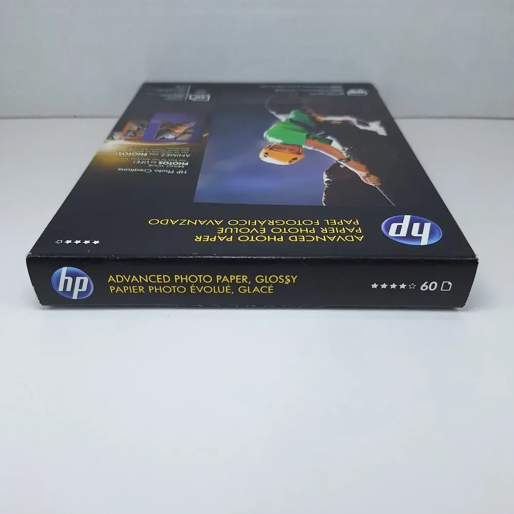 Lot Of 2 HP Advanced Photo Paper 5 x 7 Glossy Q8690A 60 Sheets Each - New In Box